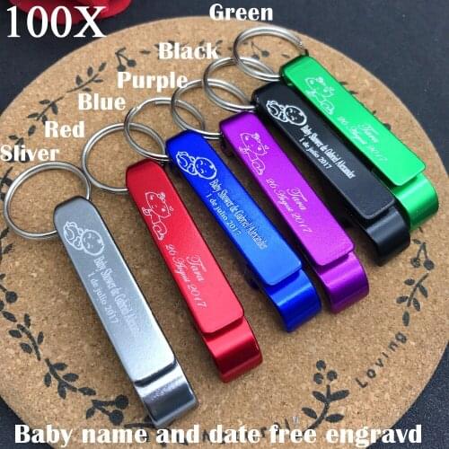 100pcs party favors for kids birthday Color bottle opener of Guest gift ,Birthday gift pakcing in organic bag ,High quality