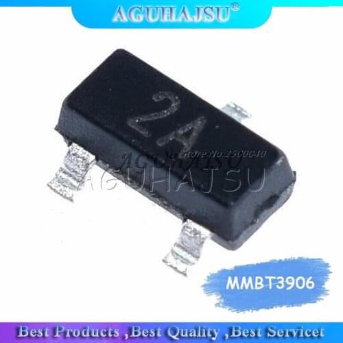 100PCS MMBT3906 2A MMBT3906LT1G 3906 2N3906 200mA 40V SOT-23 SOT23-3 PNP SMD Triod Transistor New original