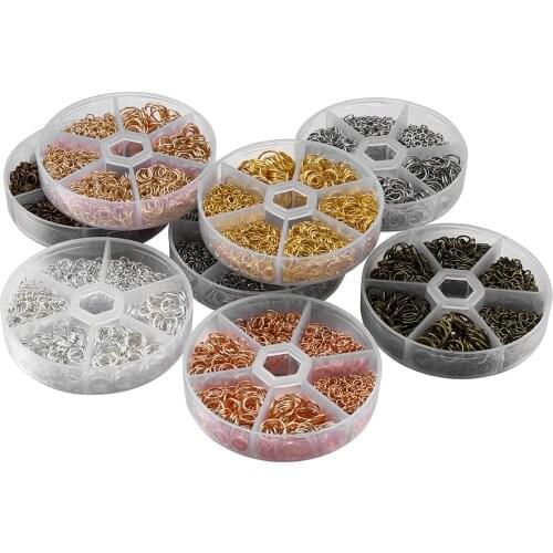 1052 Pcs Open Jump Ring Split Connectors With Tools DIY For Earrings Necklace Bracelect Jewelry Making Kits Finding Supplies Set