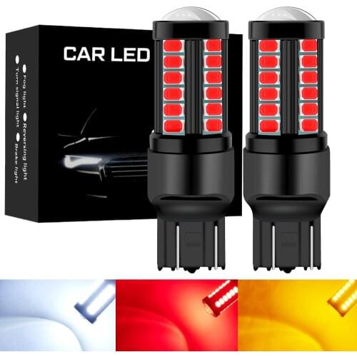 2Pcs 1156 BA15S P21W LED BAU15S PY21W BAY15D LED Bulb 7440 1157 P21/5W R5W 5730SMD Auto Lamp Bulbs Car LED Light Amber White Red