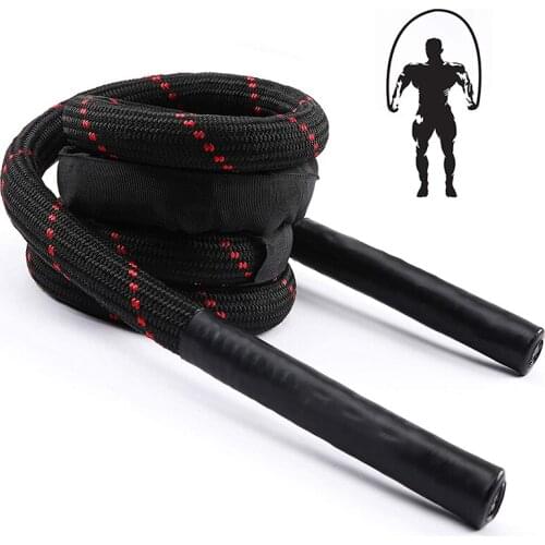 3M Heavy Jump Rope Weighted Skipping Rope Workout Battle Ropes Fitness Equipment For Home Gym Speed Training Improve Strength