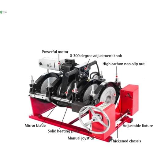 90-250 four-ring manual screw hand crank hot melt machine butt welding machine butt welding machine welding pipe PE fuser weldi