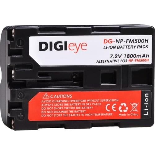 1800mAh NP-FM500H NPFM500H FM500H Battery for Sony Alpha a68 a77II SLT-A57 A58 A65 A77 A99 A100 A200 A300 A550 A580