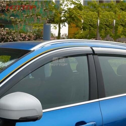 Car-styling Car Awnings Shelters Window Visors Sun Rain Shield Stickers Covers Accessories Fit For Volvo XC60 2018 2019