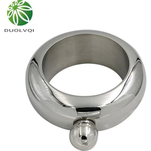 Jug Bracelet Hip Flask Portable Round Funnel Bangle Wine Bottle Whiskey Vodka Alcohol Drinkware Bracelet Jewelry Gift 3.5OZ