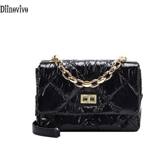 Diinovivo Womens Shiny Bags