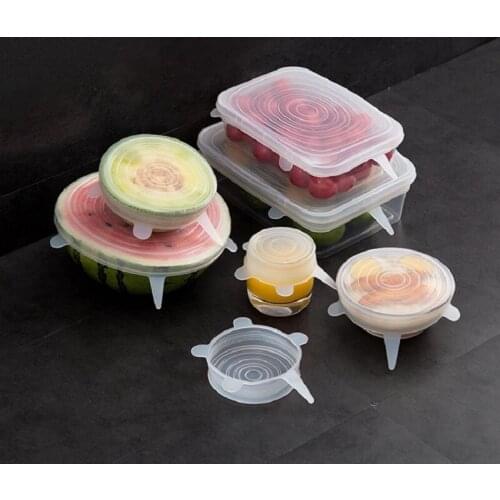 Stretch Food Covers Sealed Box Lid Fridge Food Container Cover Water Cup Elasticity Packing Lids Silicone Fresh Storage Case