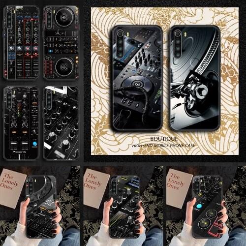 Electronic music DJ Controller Mixer Phone case For Xiaomi Redmi Note 7 7A 8 8T 9 9A 9S 10 K30 Pro Ultra black art cell cover