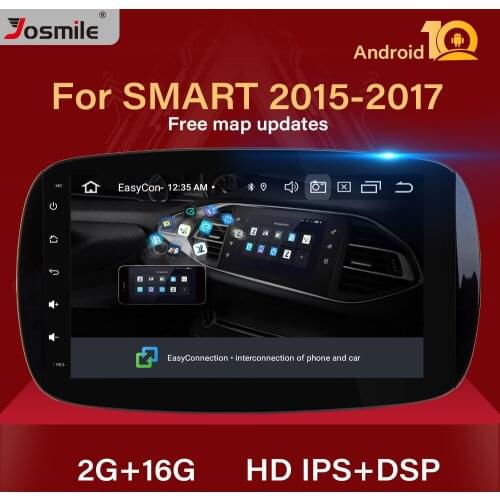 IPS DSP 1 din Android 10 Car Multimedia Player For Mercedes Smart Fortwo 2015 2016 2017 Radio GPS Navigation Stereo Head Unit