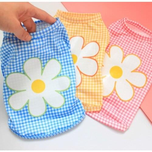 Summer Cat Dog Vest Yorkshire Shih Tzu maltese Pomeranian Poodle Bichon Schnauzer Dog Clothing Cheap Pet Clothes Dog Costume