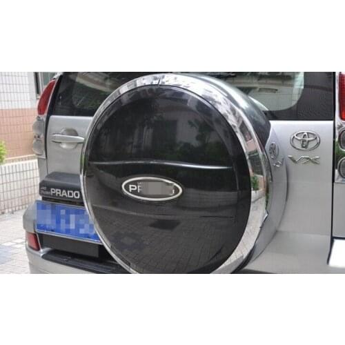 Luhuezu Car Rear Spare Tire Cover Sticker Body Sticker For Toyota Land Cruiser Prado FJ 120 2003-2009 Years Accessories