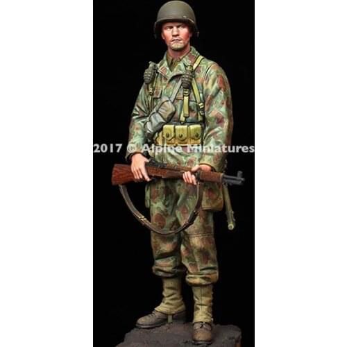 1/16 Scale WW2 American Rifle Soldier World War II Miniatures Unpainted Resin Model Kit Figure Free Shipping