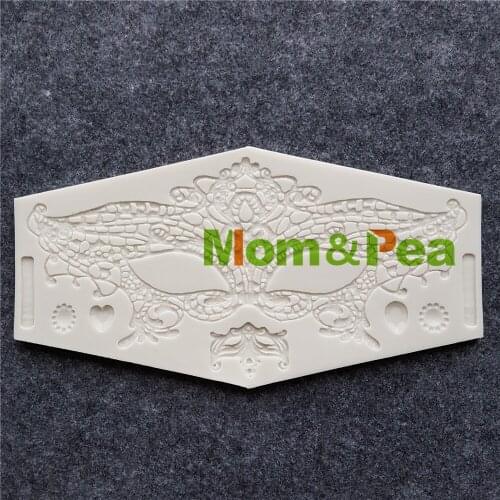 Mom&Pea MPB0029 Lace Shaped Silicone Mold Cake Decoration Fondant Cake 3D Mold Food Grade