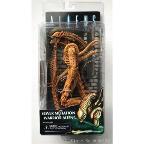 NECA Original Alien vs Predator Sewer Mutation Warrior Alien PVC Action Figure Collectible ModelToys Gifts