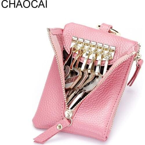 New arrival women Key bag genuine Leather car key holder men business key bag 80