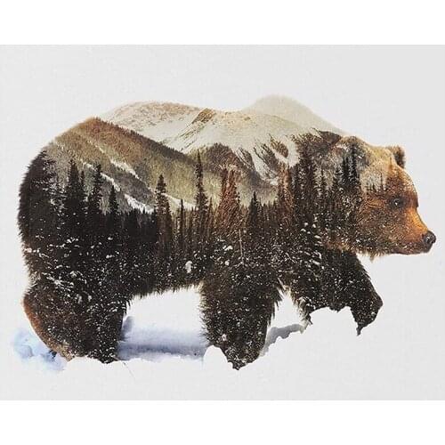 Snow Bear Diamond Painting Diamond Art Cross Stitch Full Diamond By Number Kit Crafts Adult Embroidery Holiday Gift