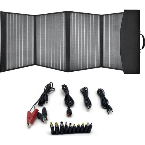 80W Portable PERC Off Grid 60W 100W 120W folding kit outdoor camping solar phone charger