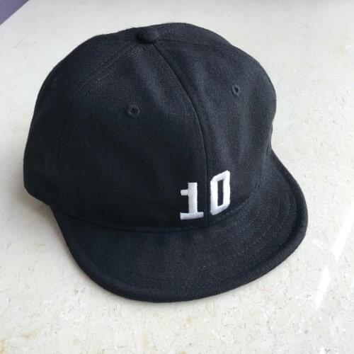 Woolen Baseball Cap Men Women Embroidery 10 Hat Hip Hop Harajuku Short Brim Snapback Trucker Cap Golf Outdoor Adjustable Winter