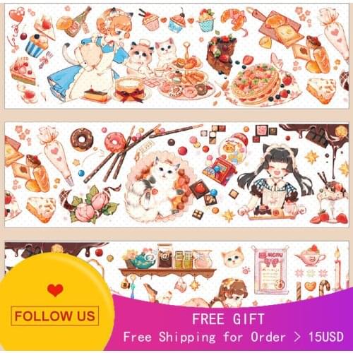 1 Loop Washi Tape Sample Shop Cm Sugar Lovely Girl Pet Crystal Ink