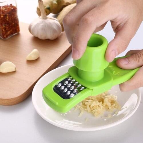1PC Multi Functional Ginger Garlic Grinding Grater Planer ABS Garlic Press Peeler Grater Ginger Garlic Grinding Grater