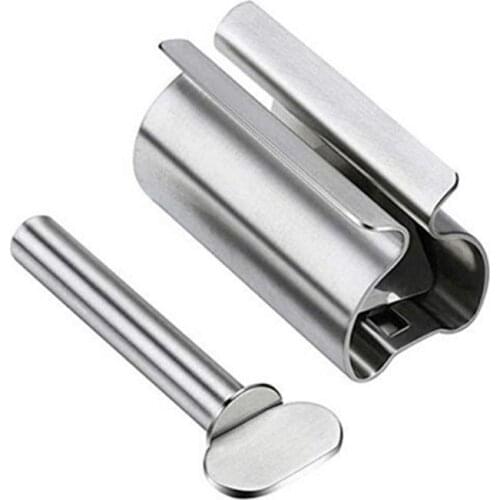 1PC Steel Rolling Toothpaste Squeezer Roller Metal Squeezing Tooth Paste Squeezer Bathroom Tool Dispenser Tube N1O7
