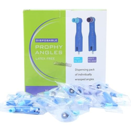 100pcs Blue Dental Disposable Pro Angle Prophy Angles Cup New