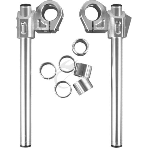 33mm Moto Racing HandleBars Clip On Cafe Racer For Honda Yamaha Suzuki Kawasaki