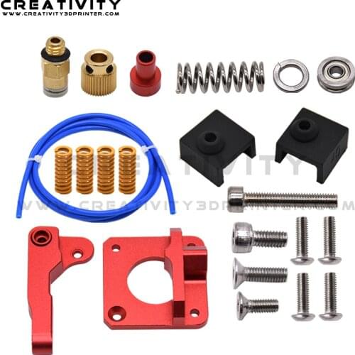 3D Printer Upgraded Long Distance Remote Metal Ender 3 CR10 Extruder+Leveling Spring+PETG Tube+MK8 Silicone Sleeve Cover J-head