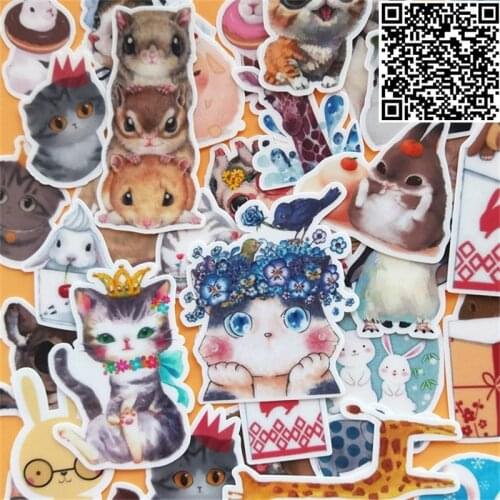 40 Pcs Sticker Snowboard Car Styling Sleigh Luggage Fridge Toy Mixed Meng pet Decal Home decor DIY Cool Stickers kids Toy