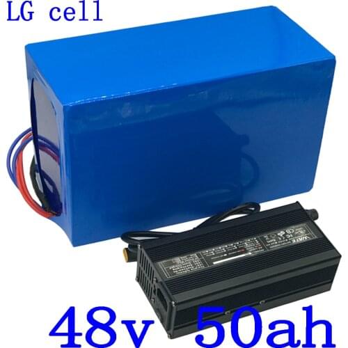 48V Lithium Battery 48V 40AH 45AH 50AH 55AH 60AH Ebike Battery Pack Use LG Cell 48V 1000W 1500W 2000W Electric Scooter Battery