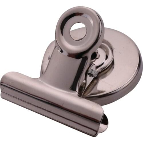 5pcs 3cm Magnetic Clip Magnet Refrigerator Wall Memo Note Message Holder Silver