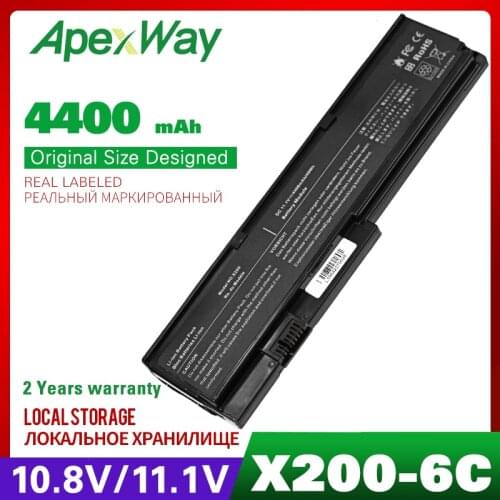 Apexway Laptop Battery For Lenovo ThinkPad X200 X200s X201 X201i X201s 42T4834 42T4835 43R9254 ASM 42T4537 FRU 42T4536 42T4538