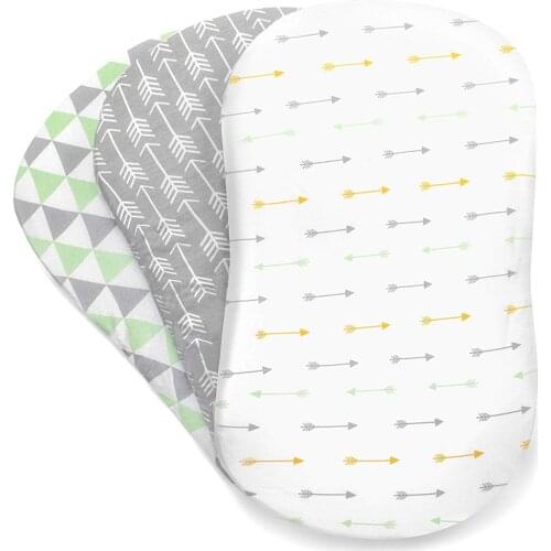 ARLONEET 3PC Baby bed mattress Soft Baby Bassinet Set Cradle Fitted Sheets for Mattress Pads Sleeper Cover cj19