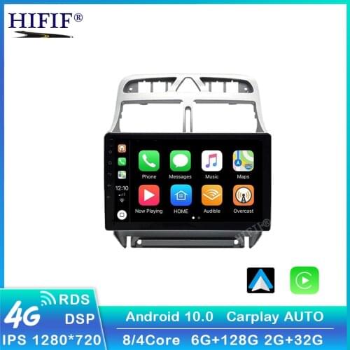 K5 pro 6G+128G Carplay Android 10 For PEUGEOT 307 sw 307 2002 - 2013 Car Radio Multimedia Video Player Navigation GPS 2 din dvd