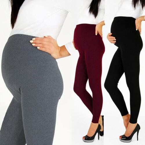 Pregnant Woman Adjustable Big Size Leggings New Maternity Pants Leggings Pregnancy Thin Soft Cotton Pants High Waist Clothes