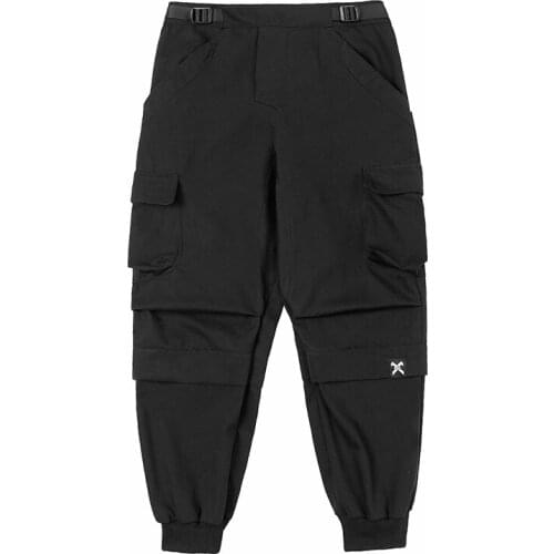 Techwear Tactical Zipper Pockets Cargo Pants Men Hip Hop Streetwear Harajuku Joggers Sweat Pants Casual Tactics Pencil Trousers