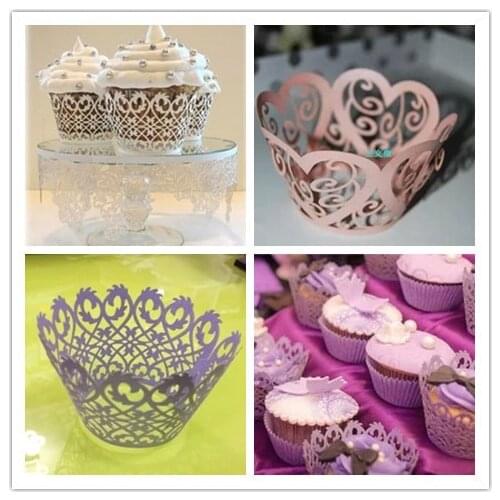Baking purple/white surrounding edge cupcakes Cupcake wrapper Free shipping