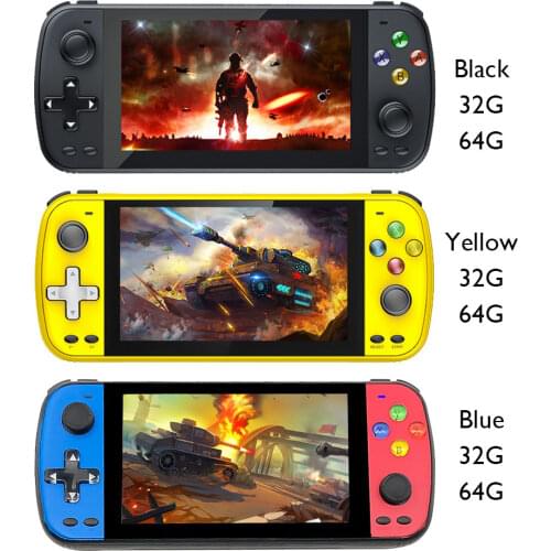 PS5000 5.1 inch Handheld Game Console Built-in 64GB 6000 Games For FC/GBA/SFC/GBC Retro Arcade Game Player Double Rocker Gamepad