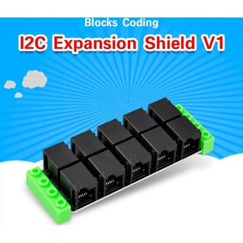 Kidsbits Blocks Coding I2C IIC Expansion Board Shield V1 for Arduino STEM Programming Education