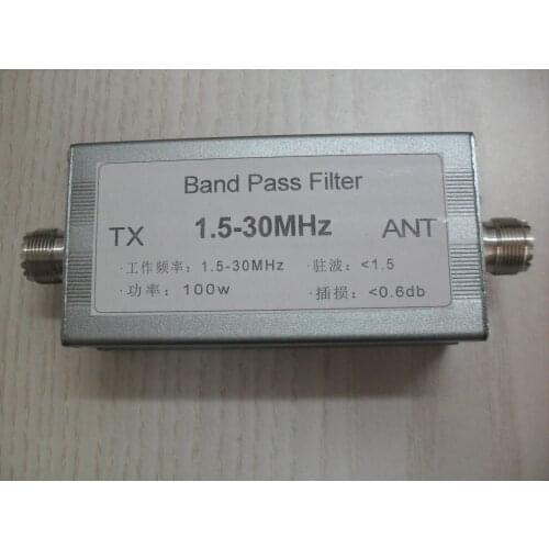 Shortwave bandpass filter 1.5-30MHz BPF bandpass filter Improve the anti-interference ability of the radio