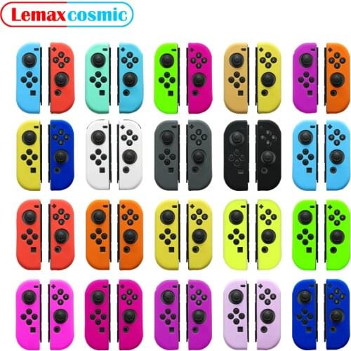 Left Right Soft Silicone Rubber Grip Gel Guard L R Controller Gamepad Sleeve Case Cover For Nintendo Switch Joy-Con Joycon NS