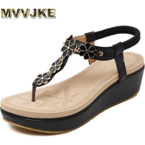 MVVJKE 2018 Summer New PU Leather Women sandals Fashion casual comfortable Woman shoes large size beach Girl sandals 35-40