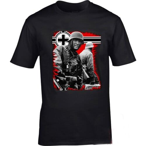 German Empire Battle Flag Wehrmacht Bundeswehr Soldier T-Shirt. Summer Cotton Short Sleeve O-Neck Mens T Shirt New S-3XL