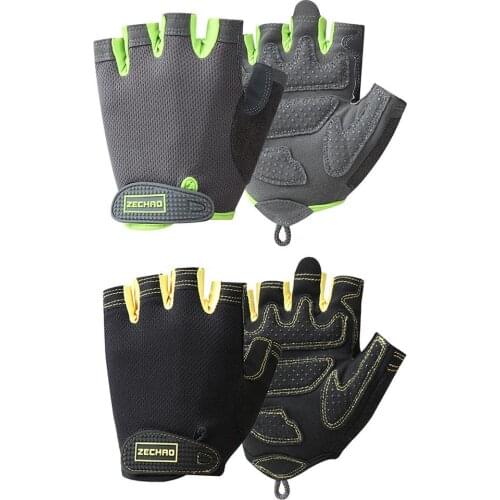 Non-slip Gloves Breathable Thick Gloves For Sports Fitness Riding Bicycle High-elastic Material Non-slip Silicone Sweat-proof