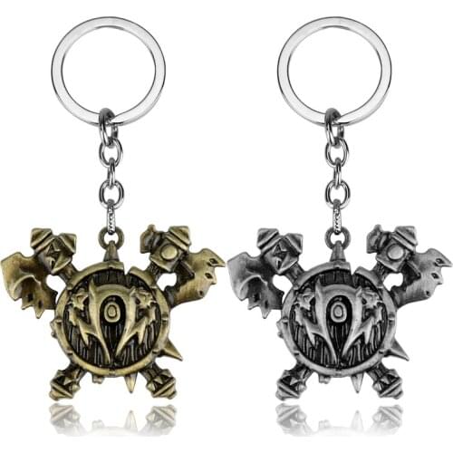 Game Jewelry Trinket Key Chain Men Women tribal alliance LOGO Keychain Keyrings