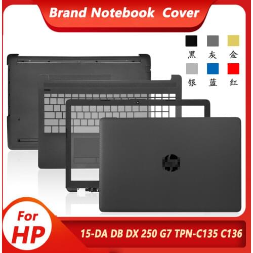 New Top Back Case For HP 15-DA 15-DB 250 G7 255 G7 Laptop LCD Back Cover/Front Bezel/Hinges/Hinge Cover Back Cose Black/Silver