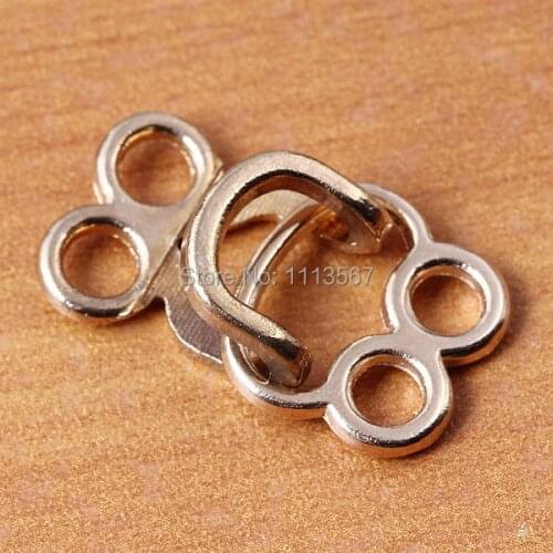 Wholesale 50set Gold Metal Waist Extender Hooks & Eyes Clasps Sewing Garment Sewing Clasps NK7