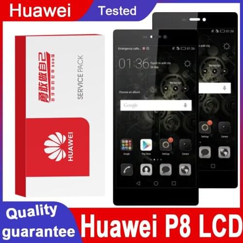 Original Tested 5.2'' Display with Frame Replacement for Huawei P8 LCD Touch Screen Digitizer Assembly GRA-L09 GRA-UL00 GRA-L09