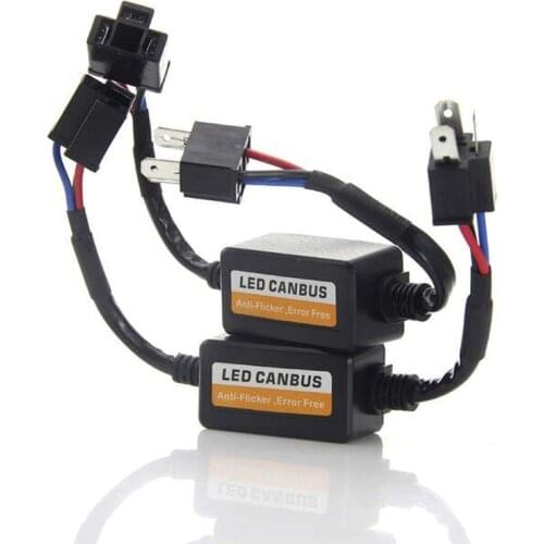 Pair H4/HB2/9003 H1 H3 H7 H11 Led Headlight Canbus Decoder Error Free Load Anti-flicker Resistor Car Warning Canceller Capacitor