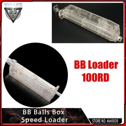 VMASZ Plastic Tactical 100rd BB Speed Loader for Airsoft Guns LARGE Softair Box Speed Loader 100 BB Capacity Paintball Shooting